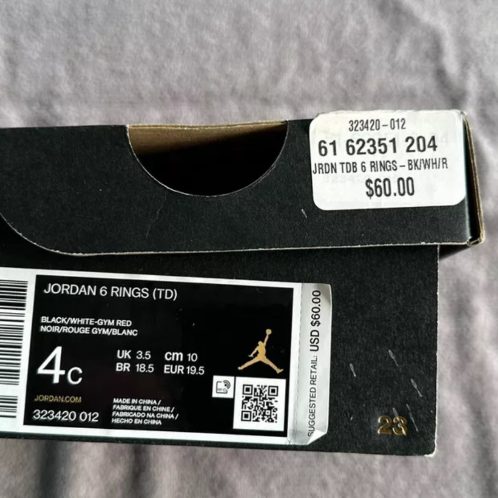 EUC Jordan 6 Rings - Picture 6 of 6